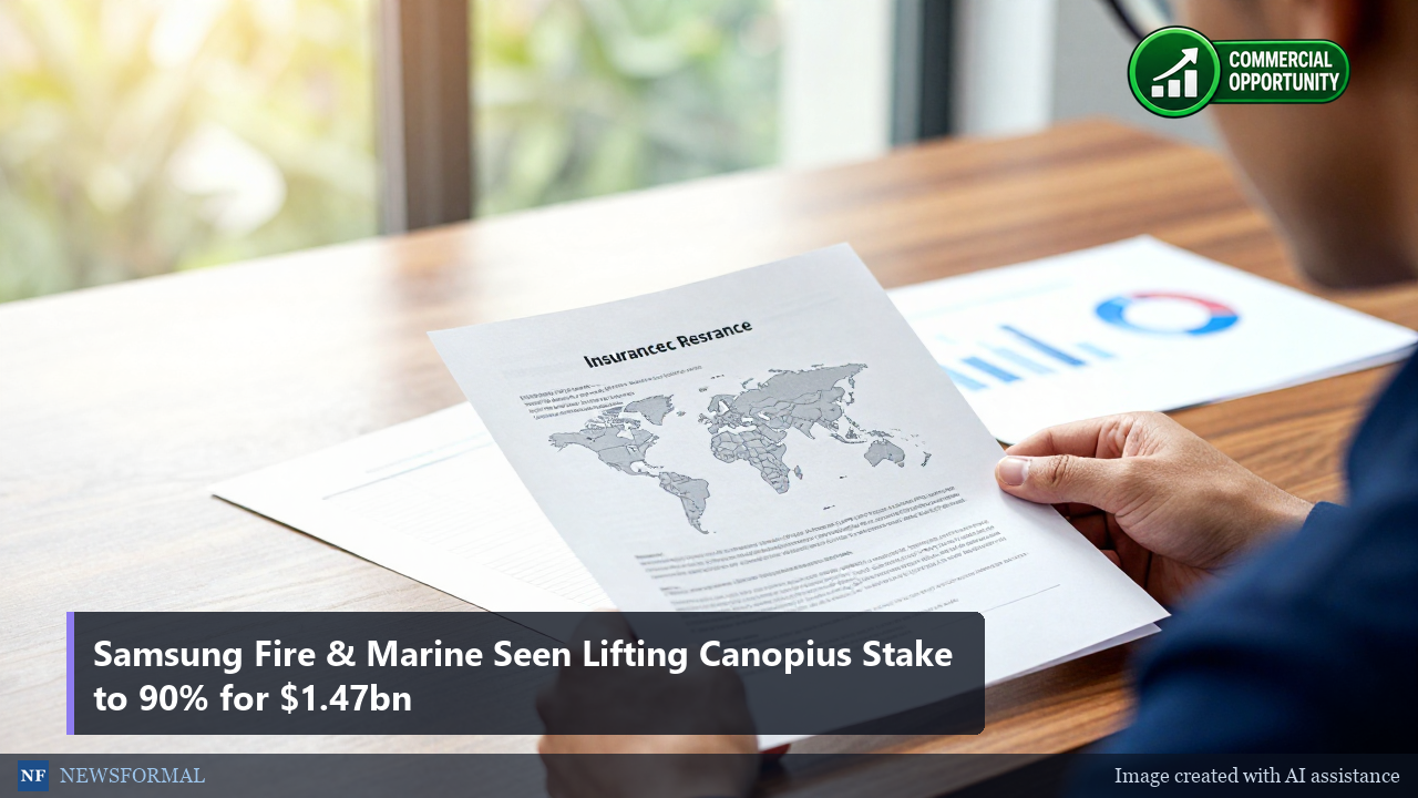 Samsung Fire & Marine Seen Lifting Canopius Stake to 90% for $1.47bn