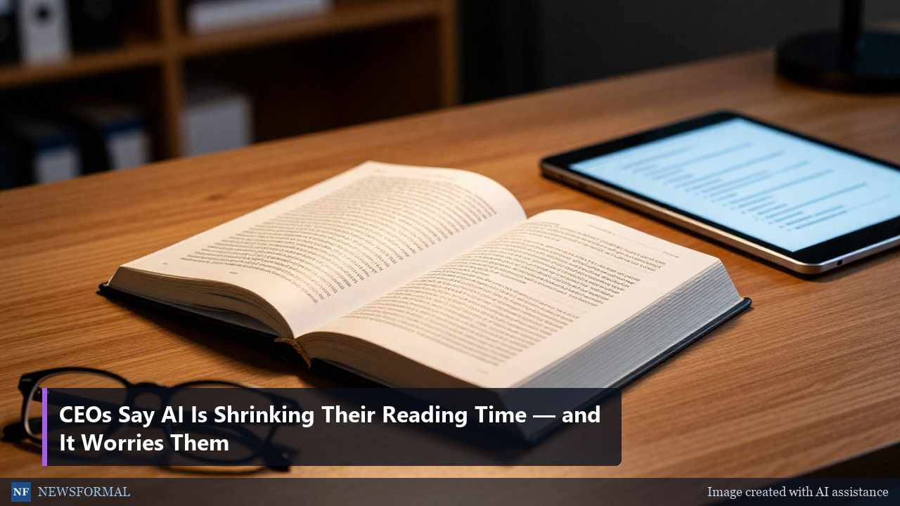 CEOs Say AI Is Shrinking Their Reading Time — and It Worries Them