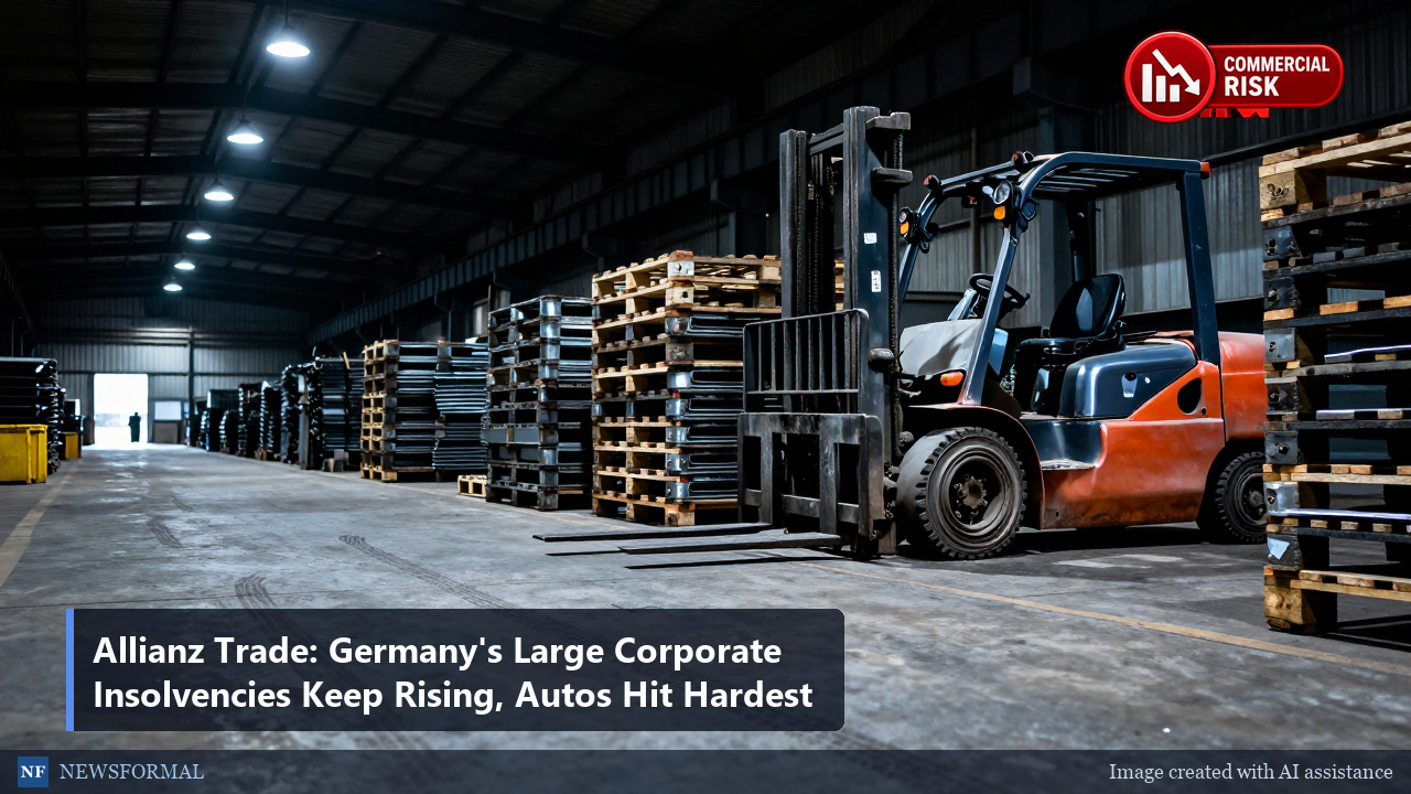 Allianz Trade: Germany's Large Corporate Insolvencies Keep Rising, Autos Hit Hardest