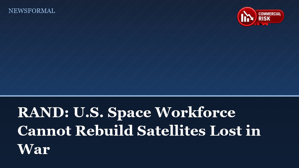 RAND: U.S. Space Workforce Cannot Rebuild Satellites Lost in War