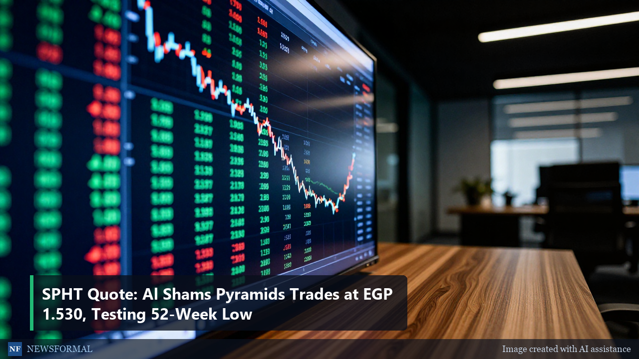 SPHT Quote: Al Shams Pyramids Trades at EGP 1.530, Testing 52-Week Low