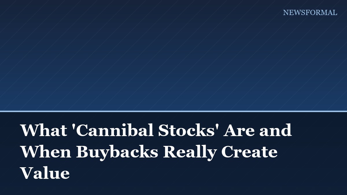 What 'Cannibal Stocks' Are and When Buybacks Really Create Value