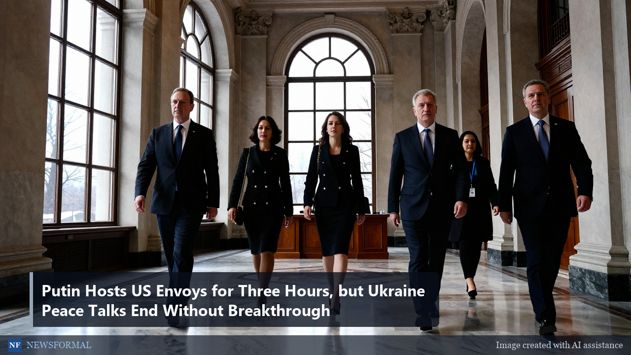 Putin Hosts US Envoys for Three Hours, but Ukraine Peace Talks End Without Breakthrough