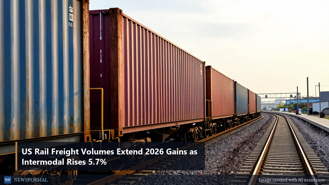 US Rail Freight Volumes Extend 2026 Gains as Intermodal Rises 5.7%