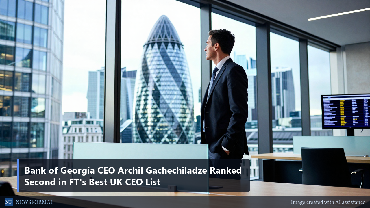Bank of Georgia CEO Archil Gachechiladze Ranked Second in FT's Best UK CEO List