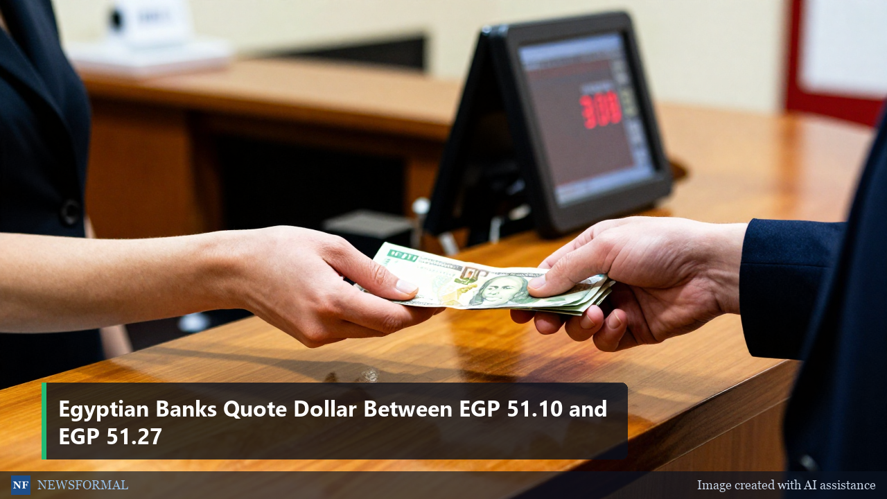 Egyptian Banks Quote Dollar Between EGP 51.10 and EGP 51.27