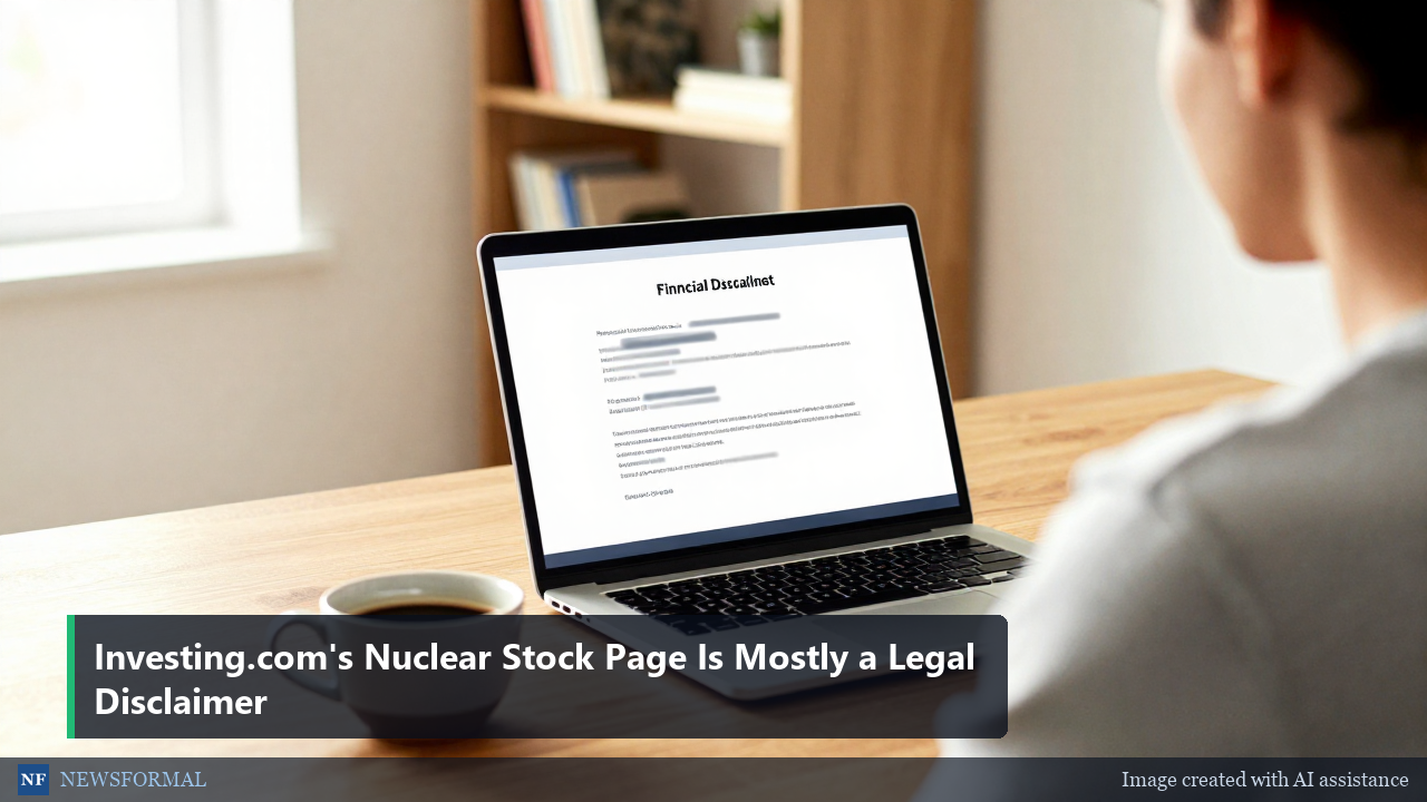 Investing.com's Nuclear Stock Page Is Mostly a Legal Disclaimer
