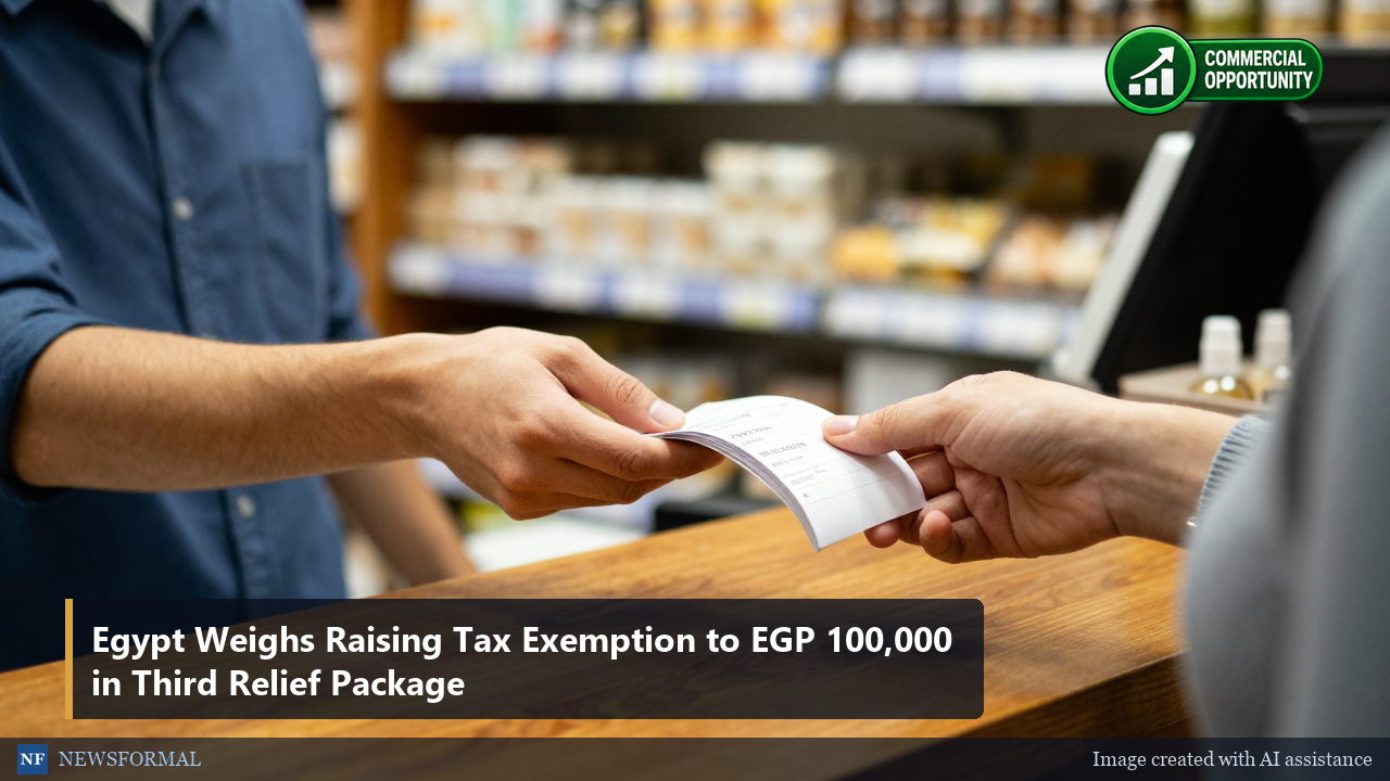 Egypt Weighs Raising Tax Exemption to EGP 100,000 in Third Relief Package