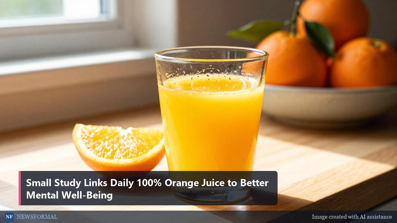 Small Study Links Daily 100% Orange Juice to Better Mental Well-Being