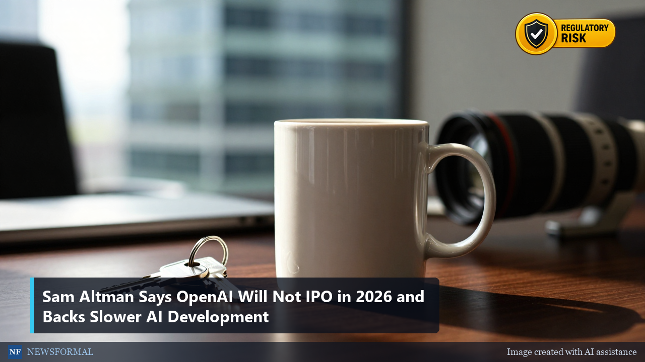 Sam Altman Says OpenAI Will Not IPO in 2026 and Backs Slower AI Development