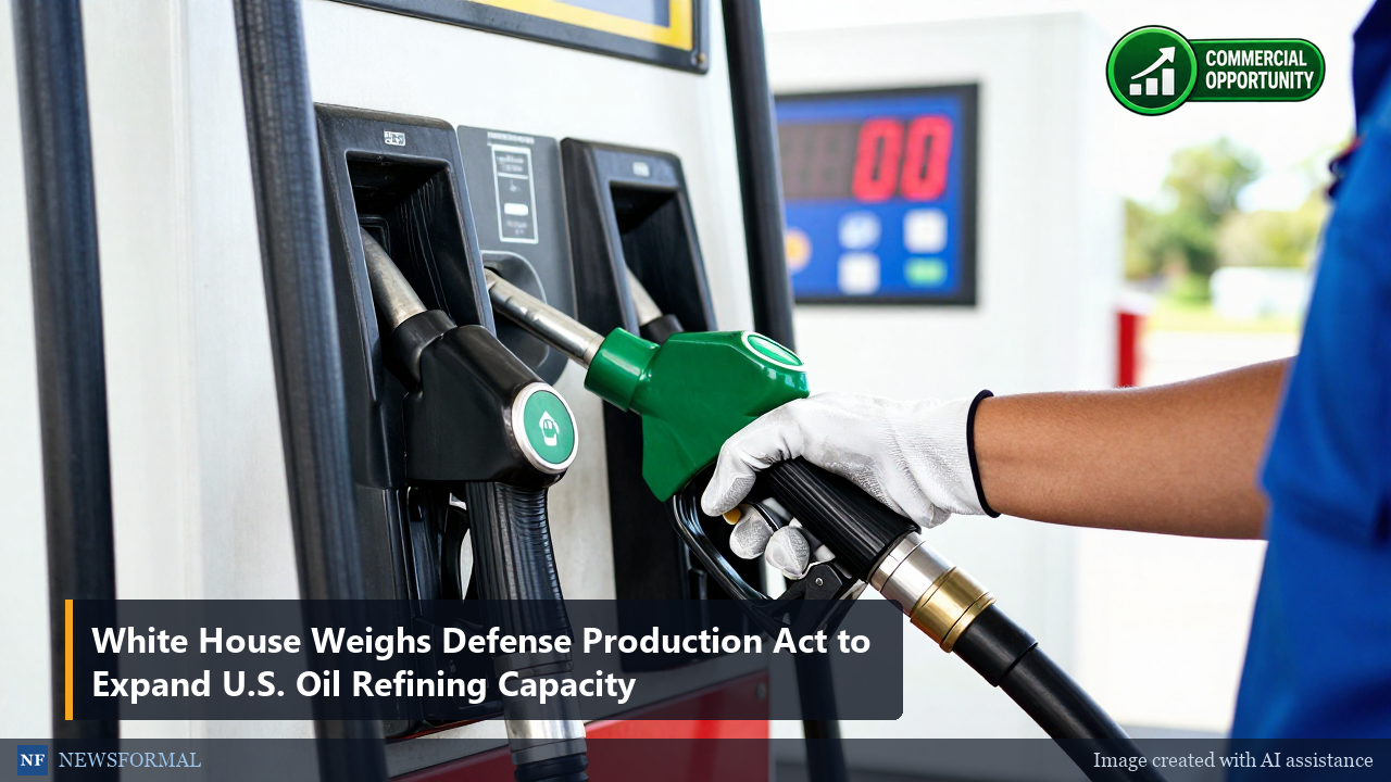 White House Weighs Defense Production Act to Expand U.S. Oil Refining Capacity
