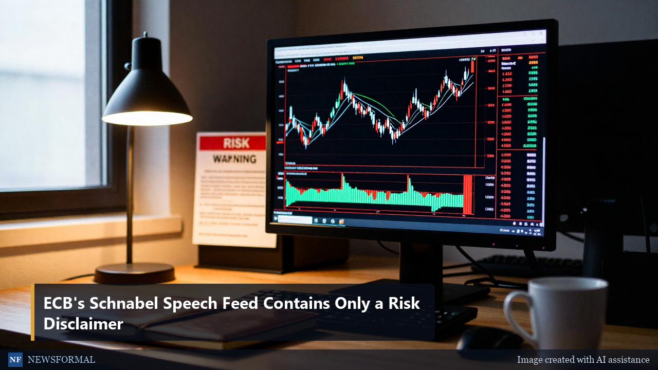 ECB's Schnabel Speech Feed Contains Only a Risk Disclaimer