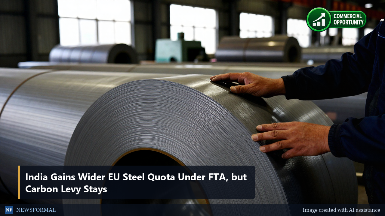 India Gains Wider EU Steel Quota Under FTA, but Carbon Levy Stays