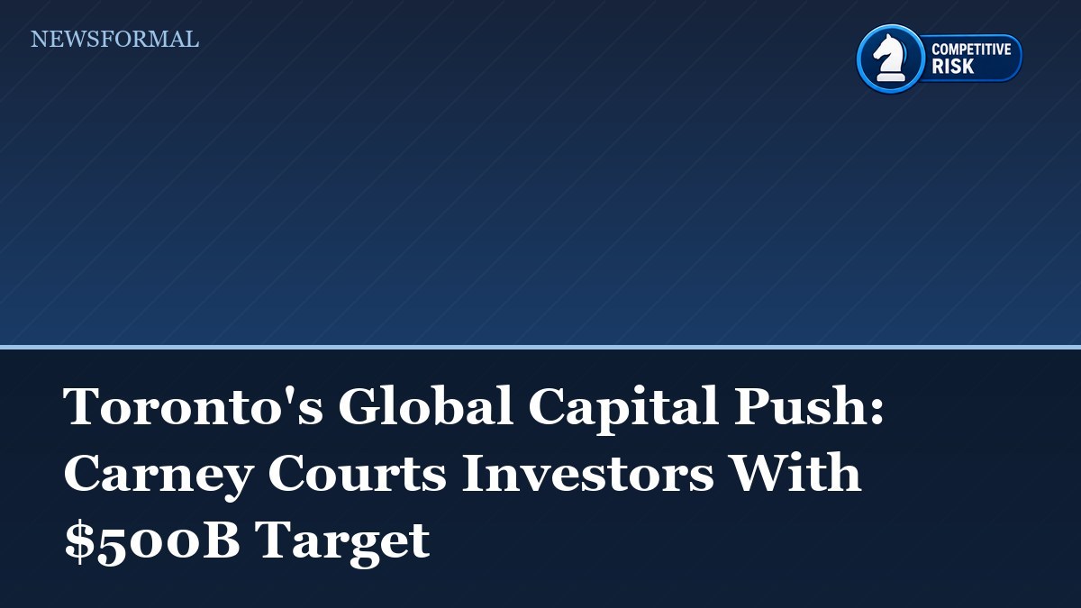 Toronto's Global Capital Push: Carney Courts Investors With $500B Target