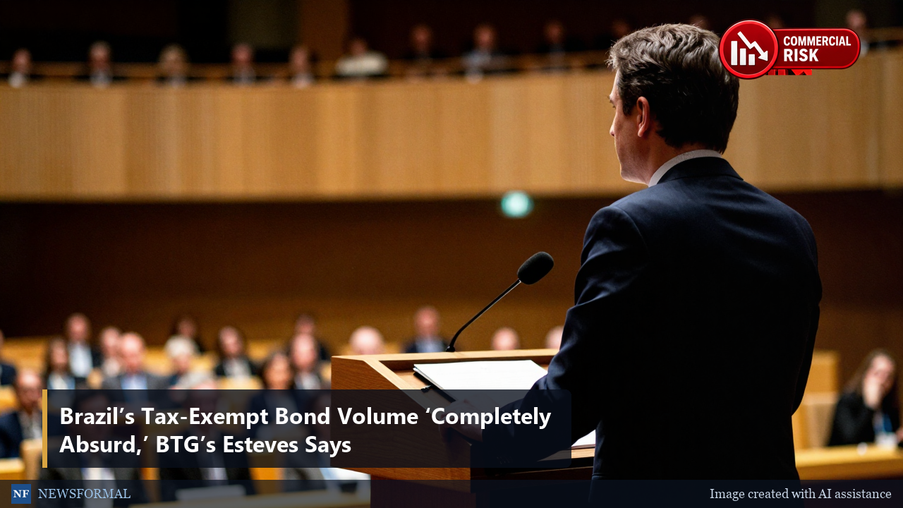 Brazil’s Tax-Exempt Bond Volume ‘Completely Absurd,’ BTG’s Esteves Says