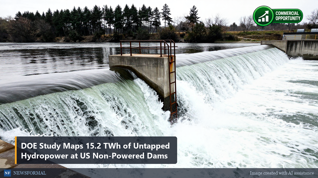 DOE Study Maps 15.2 TWh of Untapped Hydropower at US Non-Powered Dams