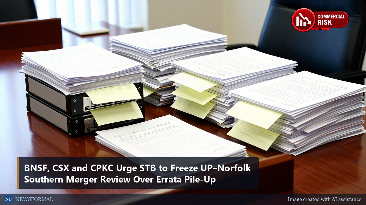BNSF, CSX and CPKC Urge STB to Freeze UP–Norfolk Southern Merger Review Over Errata Pile-Up