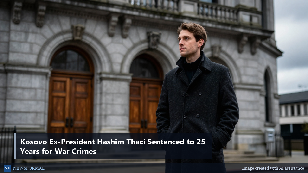 Kosovo Ex-President Hashim Thaci Sentenced to 25 Years for War Crimes