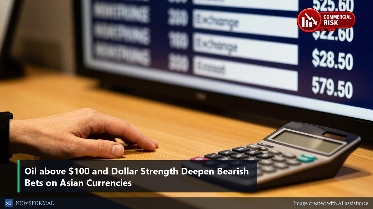 Oil above $100 and Dollar Strength Deepen Bearish Bets on Asian Currencies