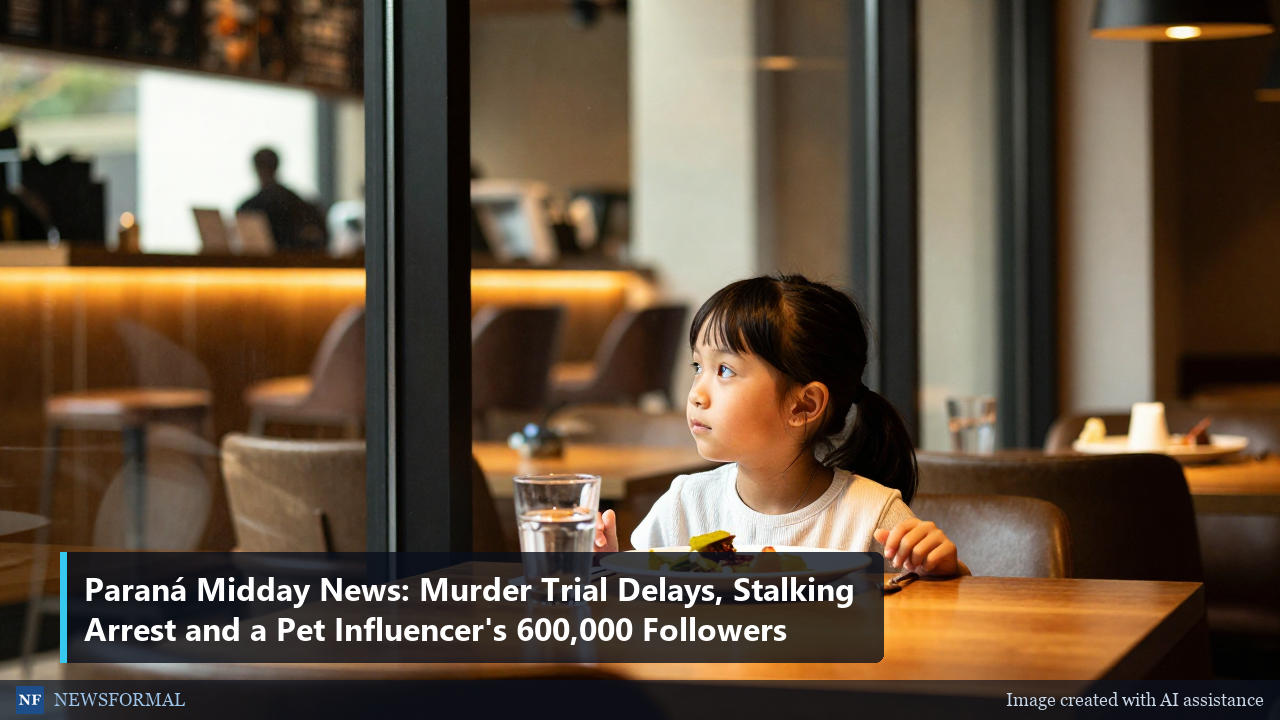 Paraná Midday News: Murder Trial Delays, Stalking Arrest and a Pet Influencer's 600,000 Followers
