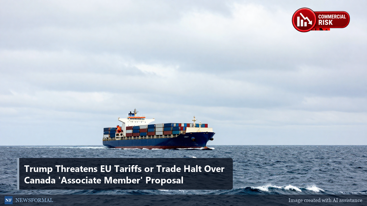 Trump Threatens EU Tariffs or Trade Halt Over Canada 'Associate Member' Proposal