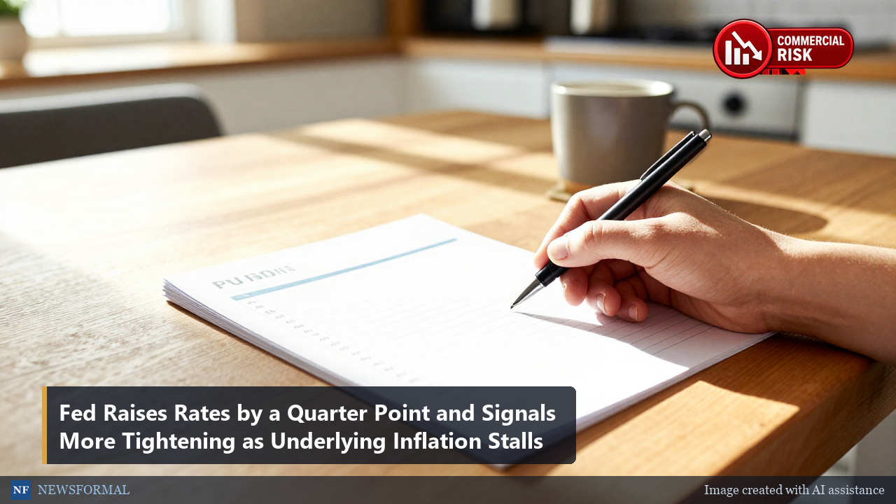 Fed Raises Rates by a Quarter Point and Signals More Tightening as Underlying Inflation Stalls