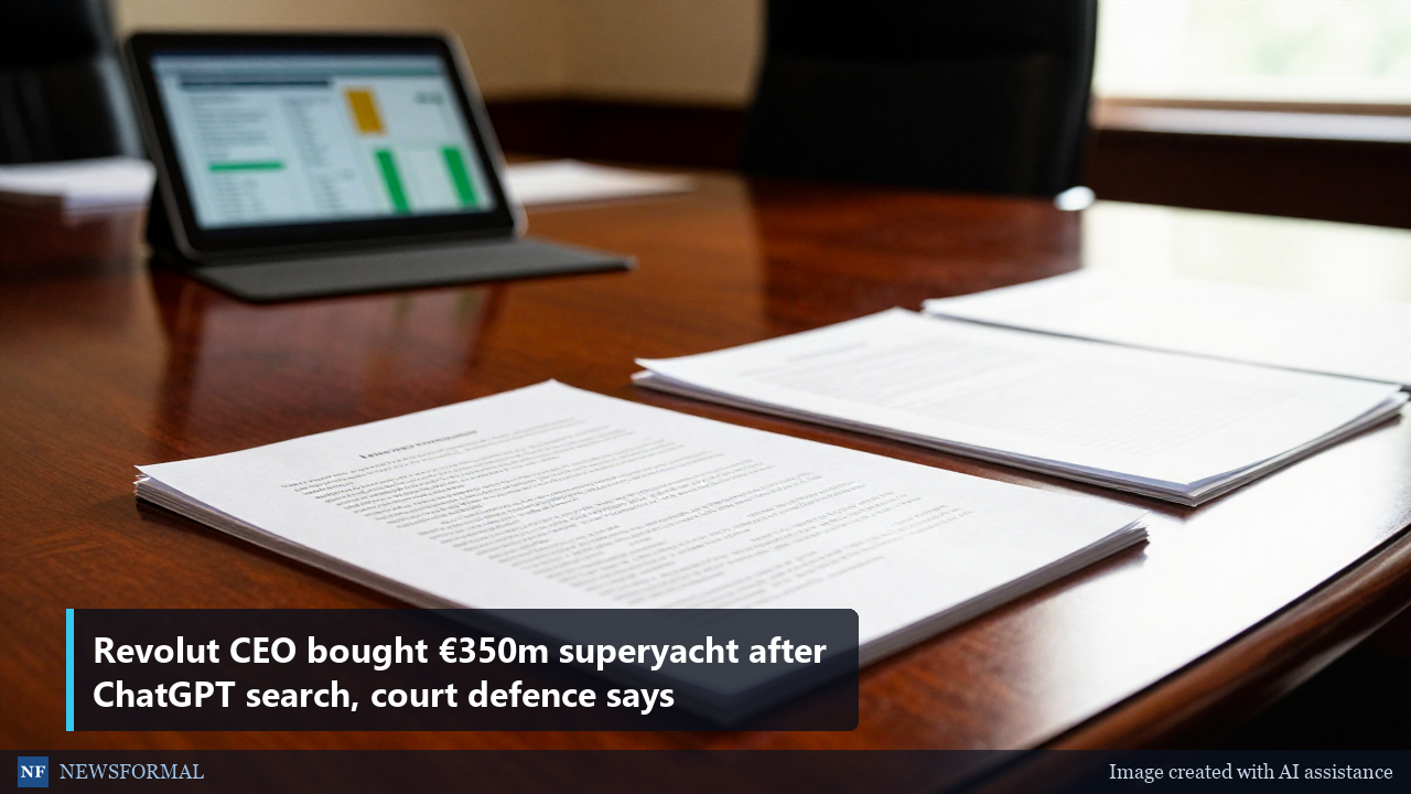 Revolut CEO bought €350m superyacht after ChatGPT search, court defence says