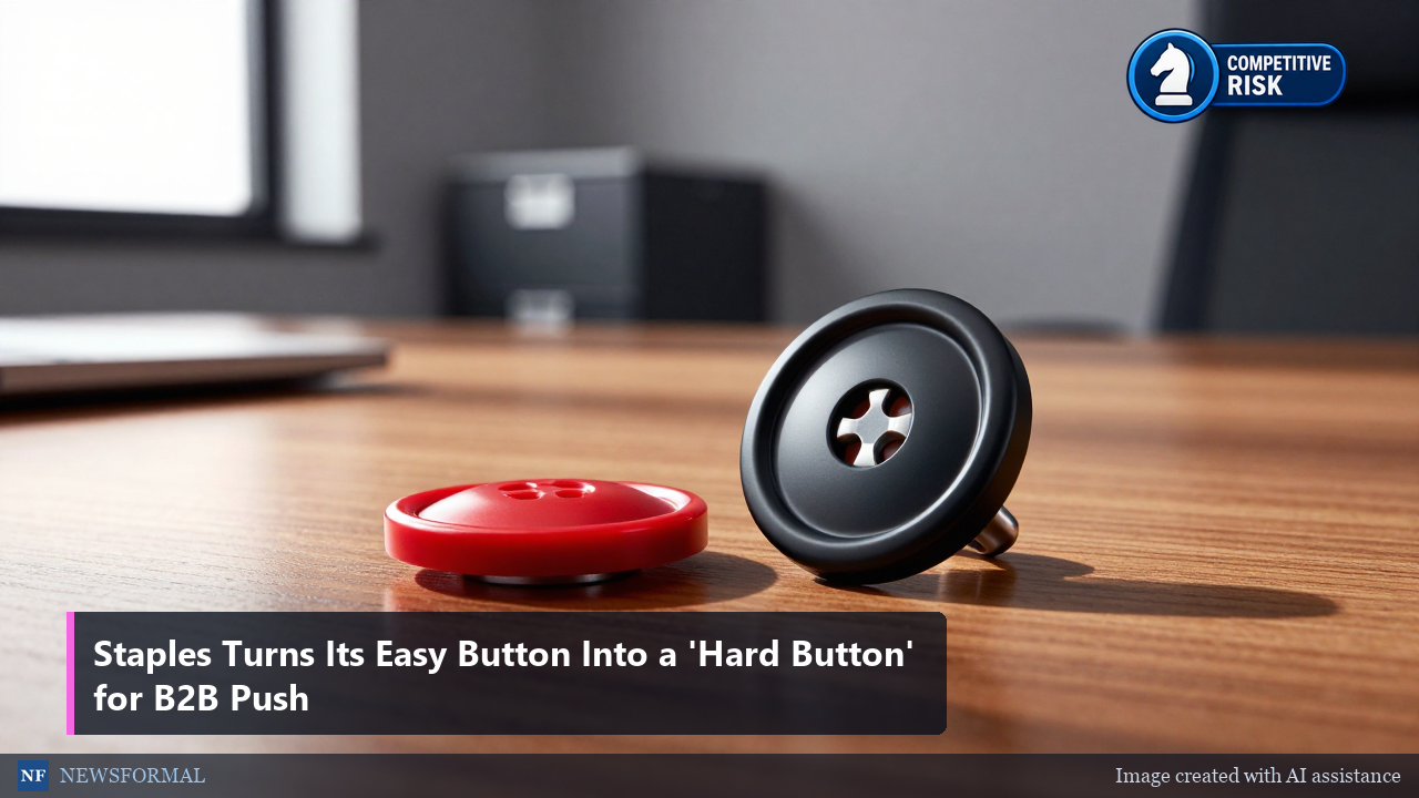 Staples Turns Its Easy Button Into a 'Hard Button' for B2B Push