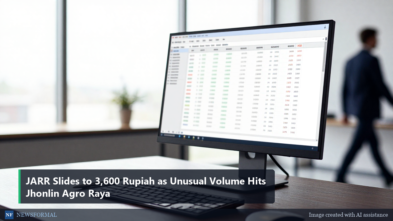 JARR Slides to 3,600 Rupiah as Unusual Volume Hits Jhonlin Agro Raya