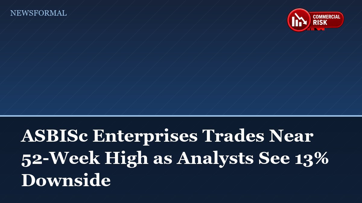 ASBISc Enterprises Trades Near 52-Week High as Analysts See 13% Downside
