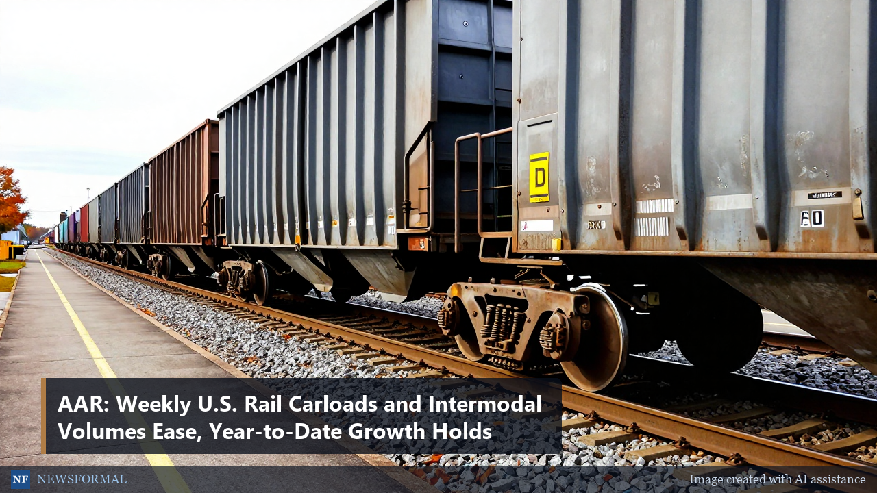 AAR: Weekly U.S. Rail Carloads and Intermodal Volumes Ease, Year-to-Date Growth Holds