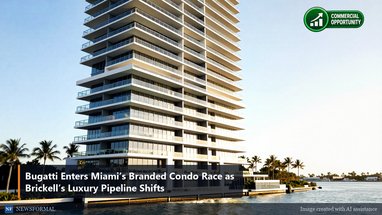 Bugatti Enters Miami’s Branded Condo Race as Brickell’s Luxury Pipeline Shifts