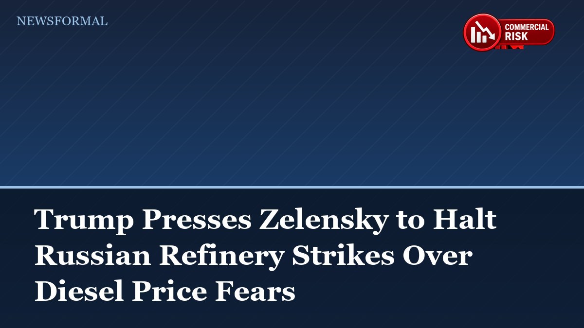 Trump Presses Zelensky to Halt Russian Refinery Strikes Over Diesel Price Fears