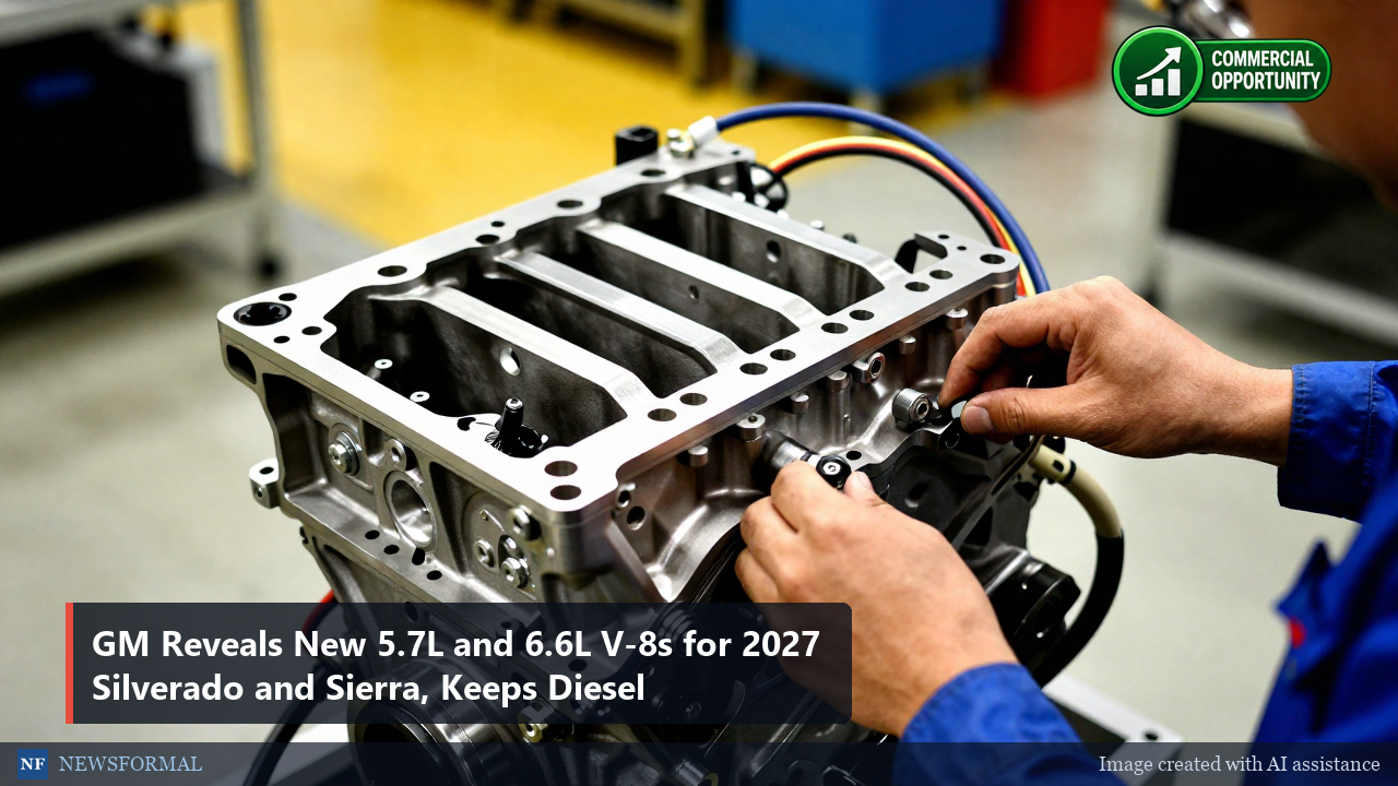 GM Reveals New 5.7L and 6.6L V-8s for 2027 Silverado and Sierra, Keeps Diesel