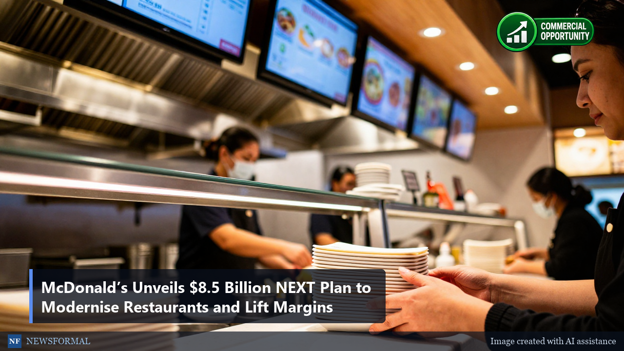 McDonald’s Unveils $8.5 Billion NEXT Plan to Modernise Restaurants and Lift Margins