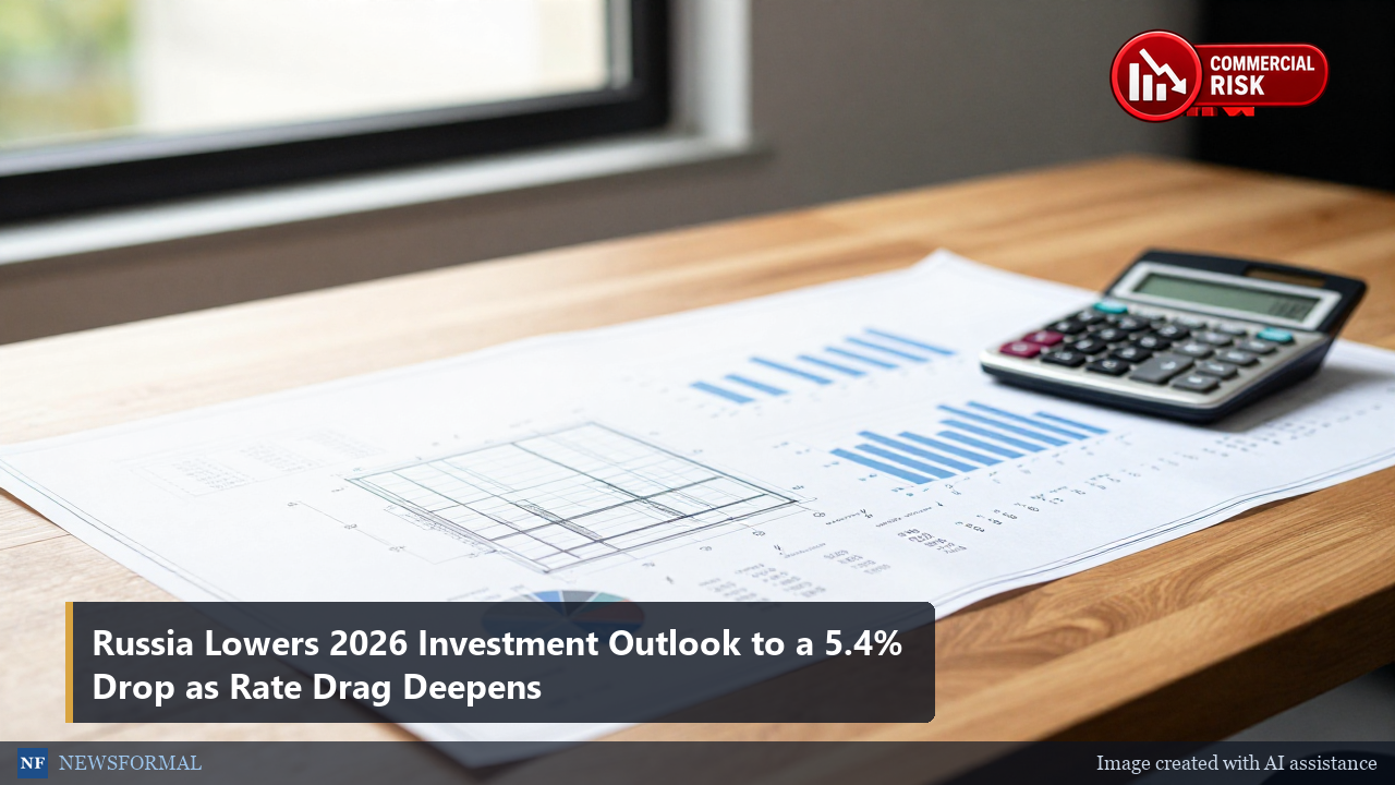 Russia Lowers 2026 Investment Outlook to a 5.4% Drop as Rate Drag Deepens