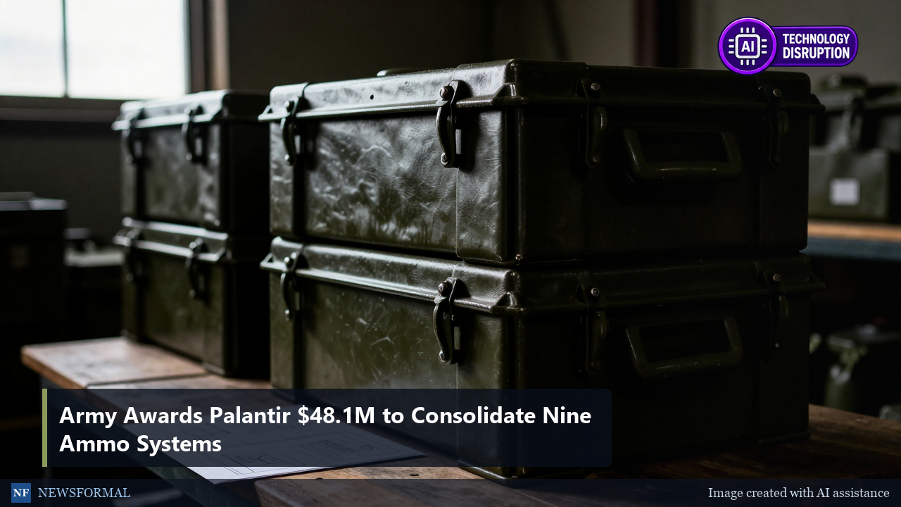 Army Awards Palantir $48.1M to Consolidate Nine Ammo Systems