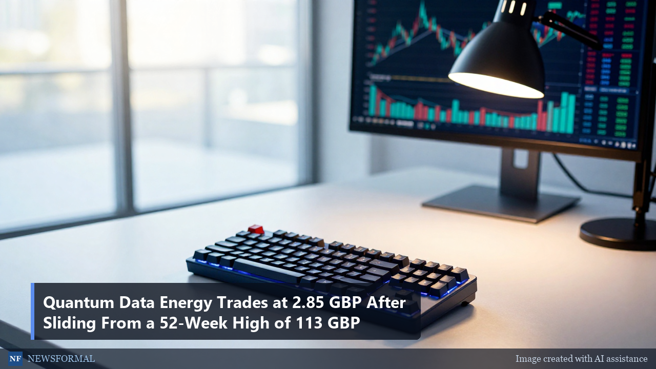 Quantum Data Energy Trades at 2.85 GBP After Sliding From a 52-Week High of 113 GBP