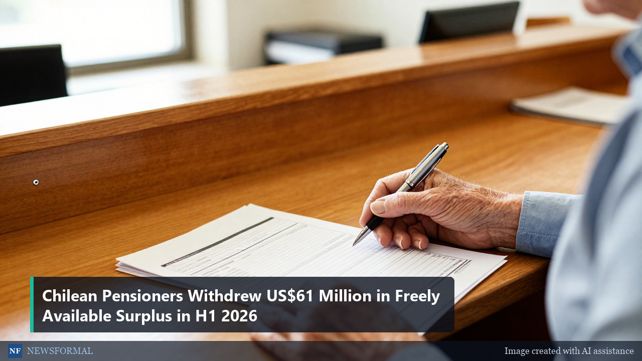 Chilean Pensioners Withdrew US$61 Million in Freely Available Surplus in H1 2026