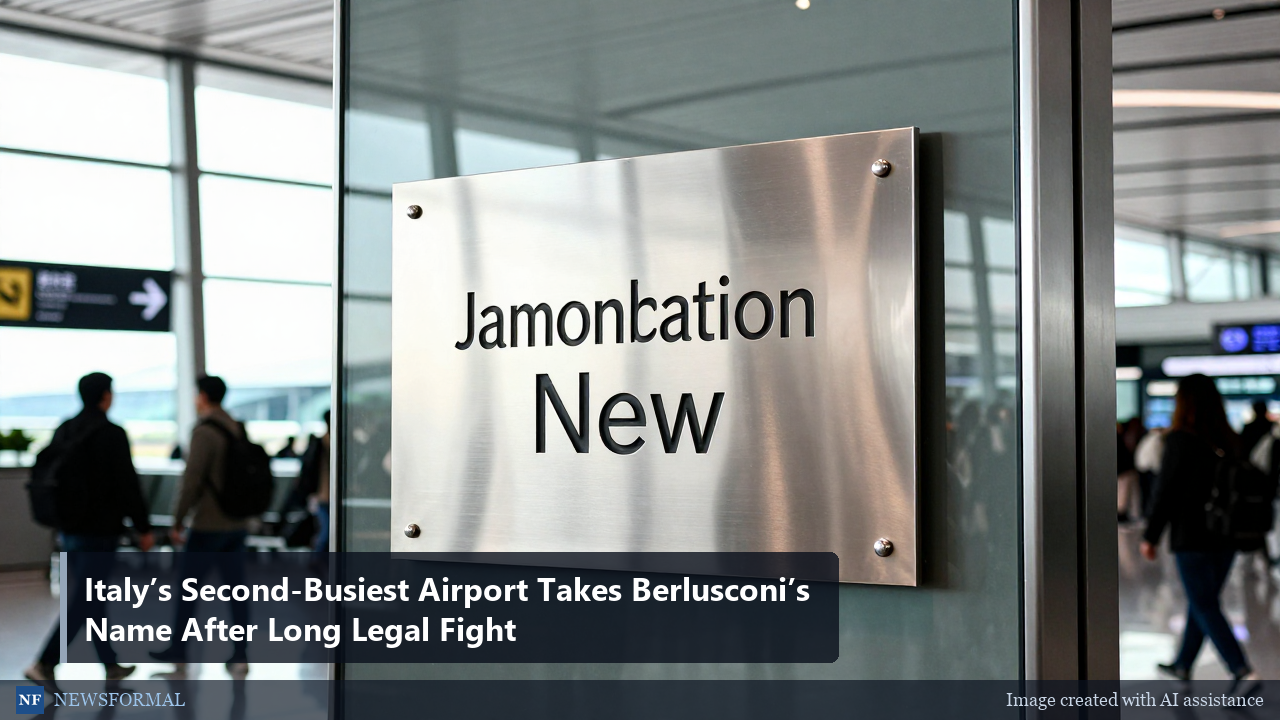 Italy’s Second-Busiest Airport Takes Berlusconi’s Name After Long Legal Fight