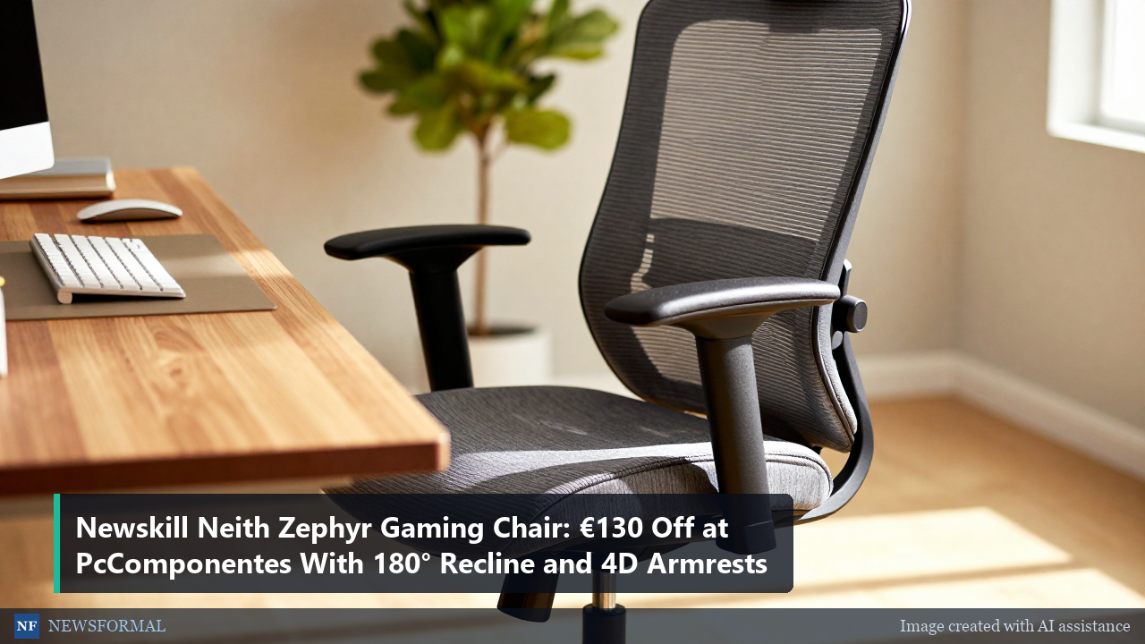 Newskill Neith Zephyr Gaming Chair: €130 Off at PcComponentes With 180° Recline and 4D Armrests