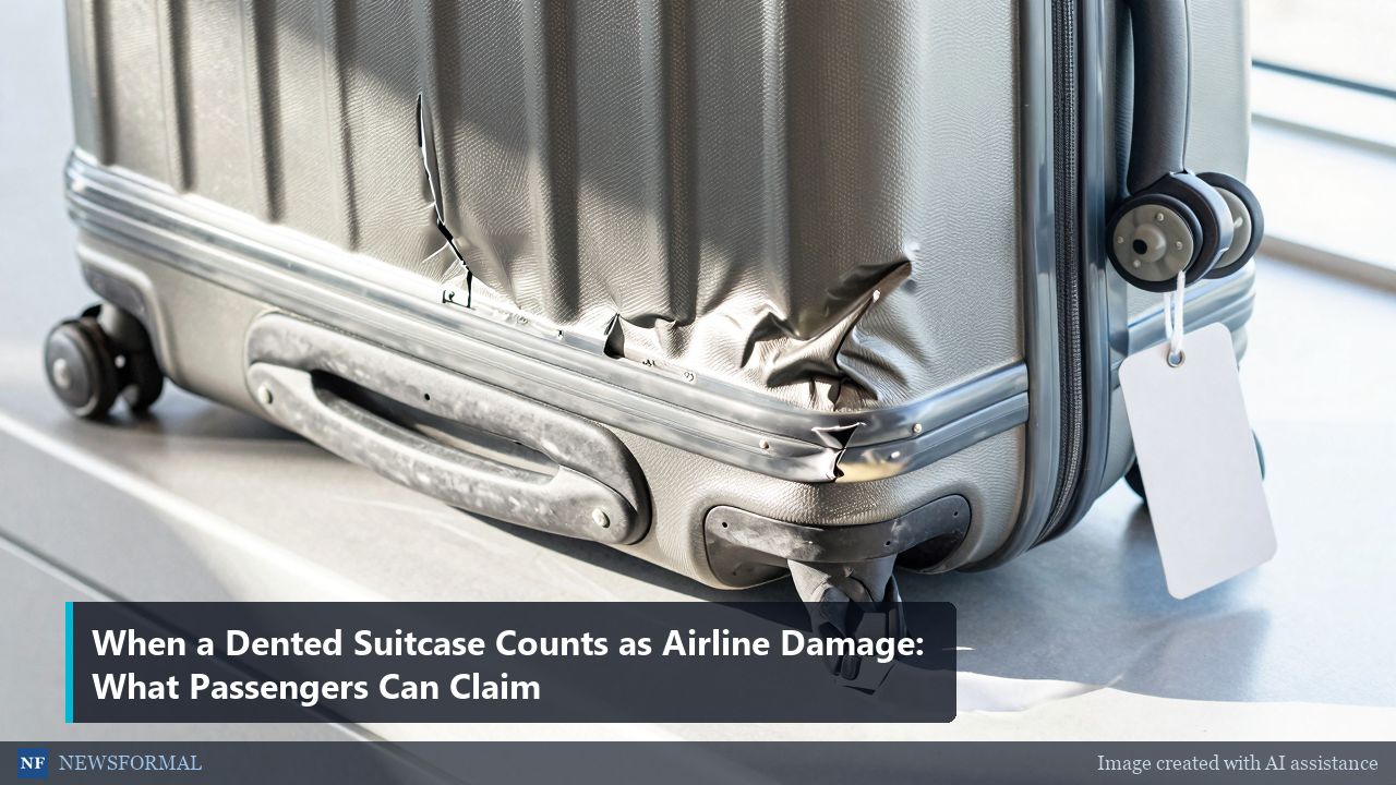When a Dented Suitcase Counts as Airline Damage: What Passengers Can Claim