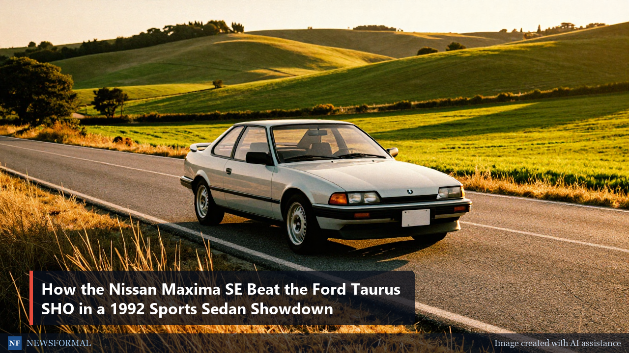 How the Nissan Maxima SE Beat the Ford Taurus SHO in a 1992 Sports Sedan Showdown