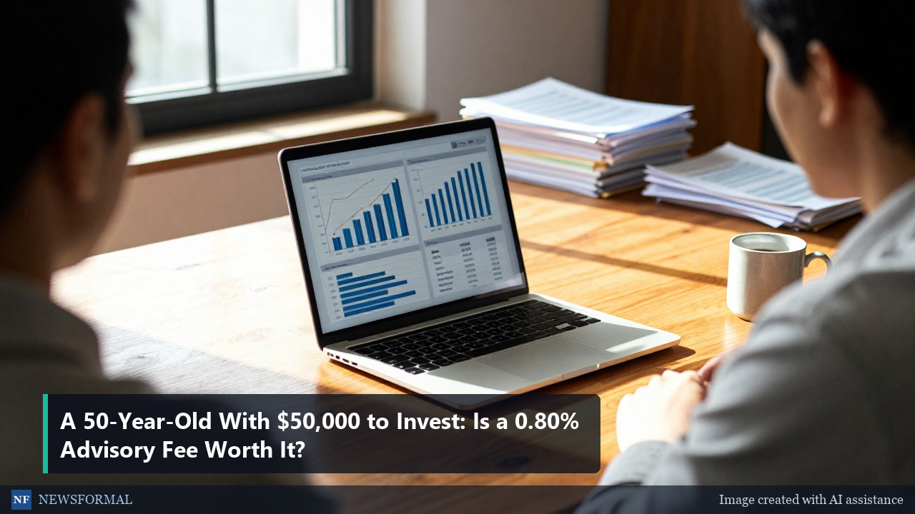 A 50-Year-Old With $50,000 to Invest: Is a 0.80% Advisory Fee Worth It?