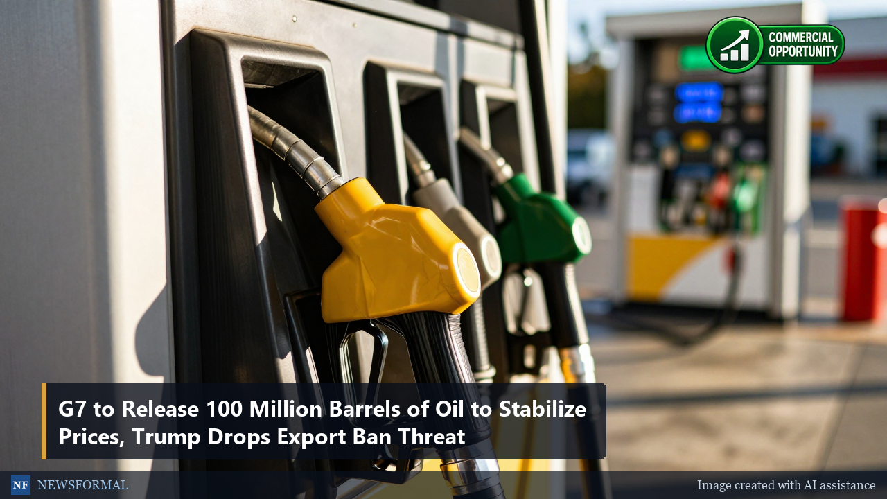 G7 to Release 100 Million Barrels of Oil to Stabilize Prices, Trump Drops Export Ban Threat
