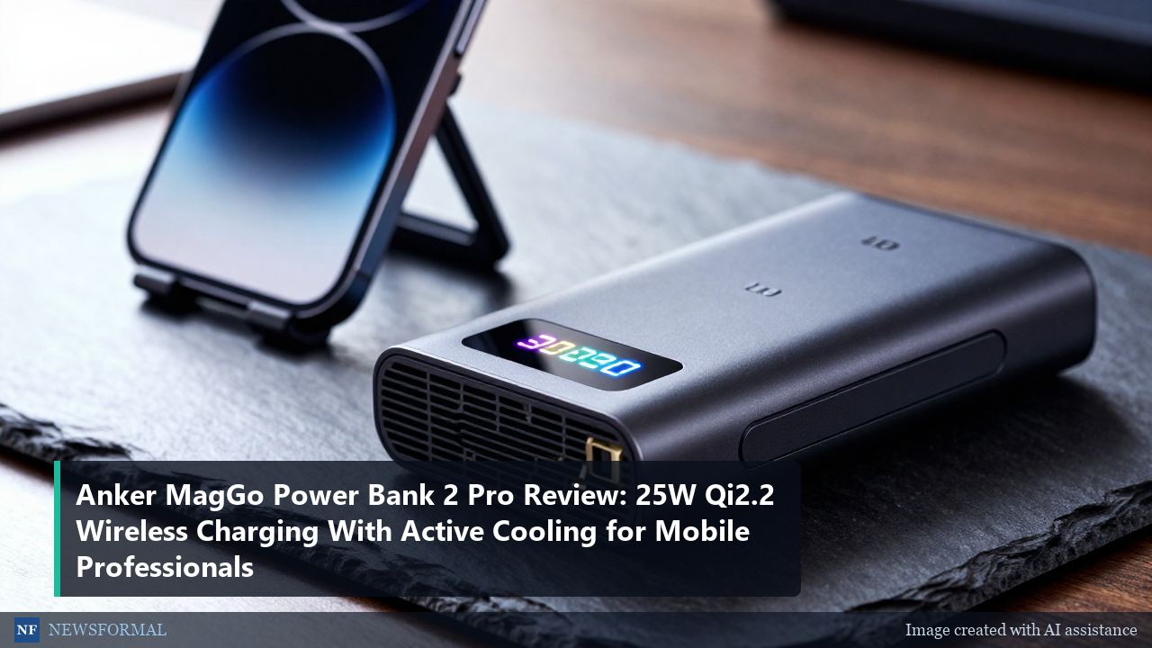 Anker MagGo Power Bank 2 Pro Review: 25W Qi2.2 Wireless Charging With Active Cooling for Mobile Professionals