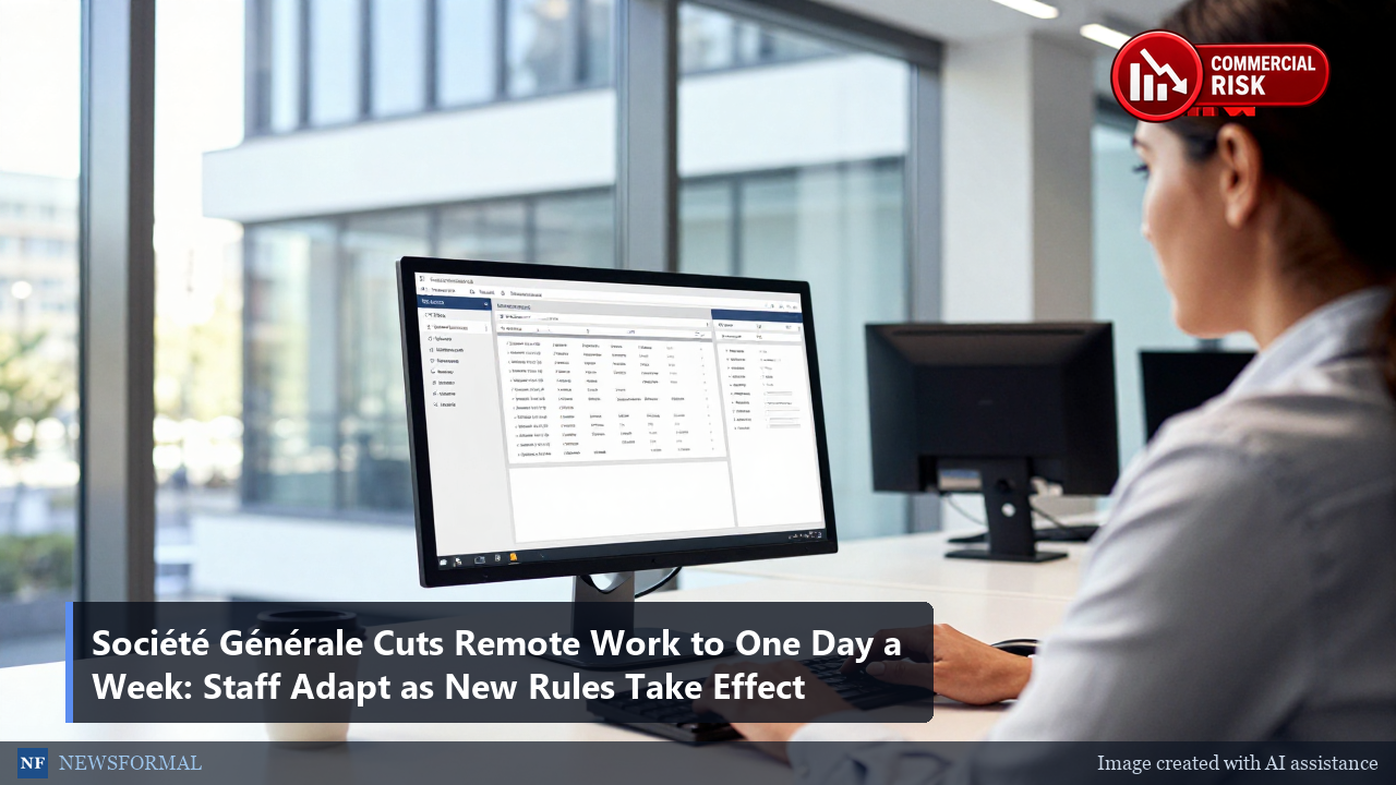 Société Générale Cuts Remote Work to One Day a Week: Staff Adapt as New Rules Take Effect