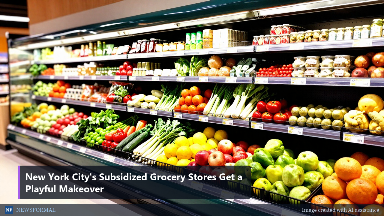 New York City's Subsidized Grocery Stores Get a Playful Makeover