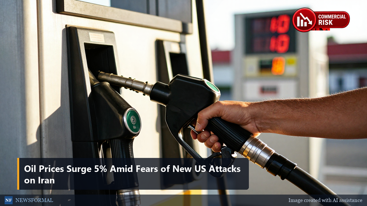 Oil Prices Surge 5% Amid Fears of New US Attacks on Iran