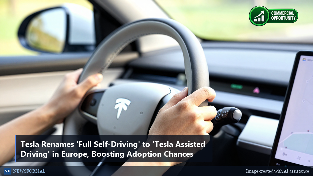 Tesla Renames 'Full Self-Driving' to 'Tesla Assisted Driving' in Europe, Boosting Adoption Chances